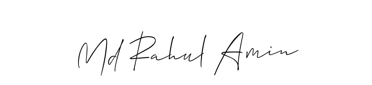 How to make Md Rahul Amin signature? Allison_Script is a professional autograph style. Create handwritten signature for Md Rahul Amin name. Md Rahul Amin signature style 2 images and pictures png