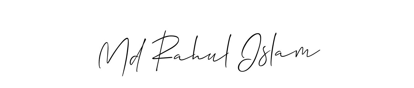How to make Md Rahul Islam signature? Allison_Script is a professional autograph style. Create handwritten signature for Md Rahul Islam name. Md Rahul Islam signature style 2 images and pictures png