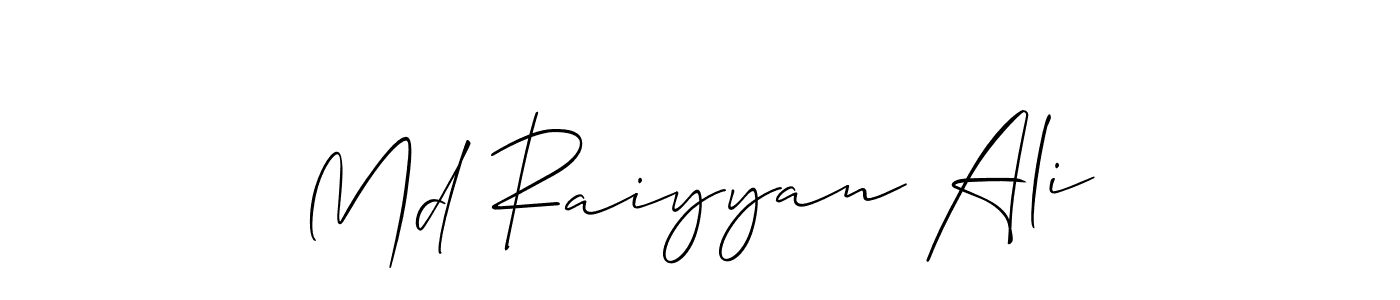 How to Draw Md Raiyyan Ali signature style? Allison_Script is a latest design signature styles for name Md Raiyyan Ali. Md Raiyyan Ali signature style 2 images and pictures png