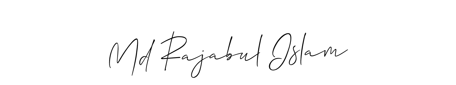 Make a short Md Rajabul Islam signature style. Manage your documents anywhere anytime using Allison_Script. Create and add eSignatures, submit forms, share and send files easily. Md Rajabul Islam signature style 2 images and pictures png
