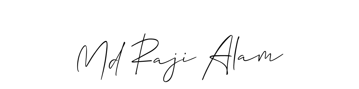 Create a beautiful signature design for name Md Raji Alam. With this signature (Allison_Script) fonts, you can make a handwritten signature for free. Md Raji Alam signature style 2 images and pictures png