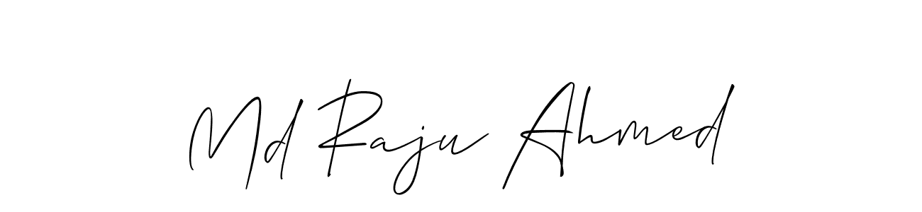 Also we have Md Raju Ahmed name is the best signature style. Create professional handwritten signature collection using Allison_Script autograph style. Md Raju Ahmed signature style 2 images and pictures png