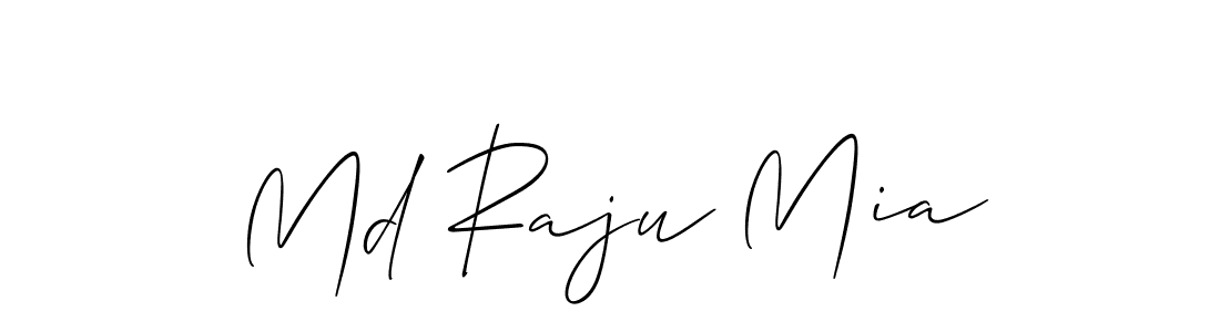 How to make Md Raju Mia name signature. Use Allison_Script style for creating short signs online. This is the latest handwritten sign. Md Raju Mia signature style 2 images and pictures png