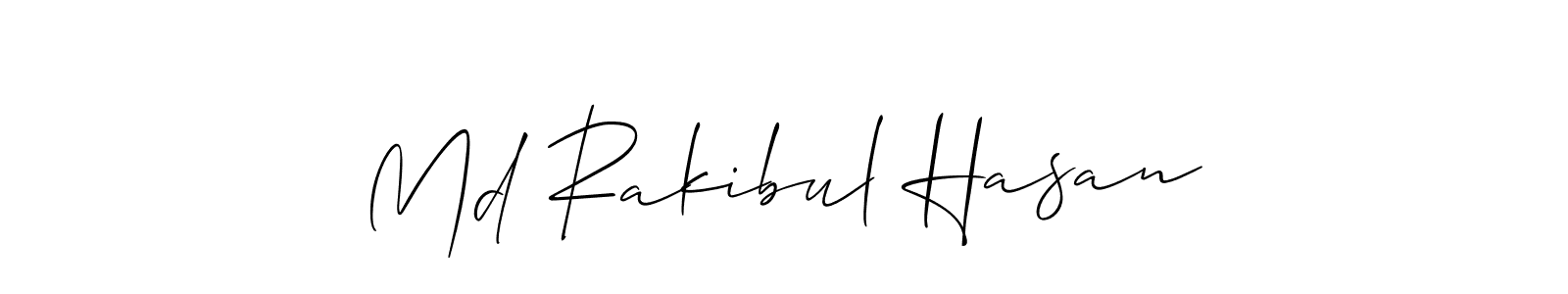 Design your own signature with our free online signature maker. With this signature software, you can create a handwritten (Allison_Script) signature for name Md Rakibul Hasan. Md Rakibul Hasan signature style 2 images and pictures png