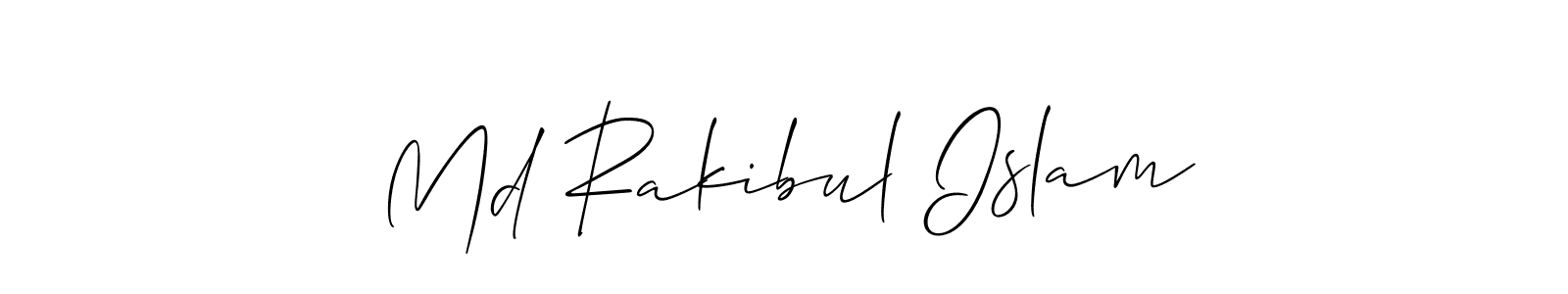 How to make Md Rakibul Islam signature? Allison_Script is a professional autograph style. Create handwritten signature for Md Rakibul Islam name. Md Rakibul Islam signature style 2 images and pictures png