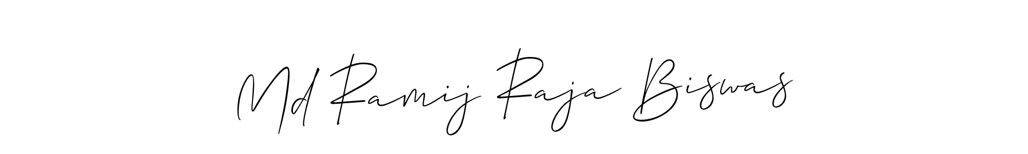 Design your own signature with our free online signature maker. With this signature software, you can create a handwritten (Allison_Script) signature for name Md Ramij Raja Biswas. Md Ramij Raja Biswas signature style 2 images and pictures png