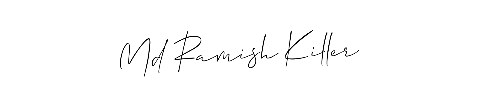 Design your own signature with our free online signature maker. With this signature software, you can create a handwritten (Allison_Script) signature for name Md Ramish Killer. Md Ramish Killer signature style 2 images and pictures png