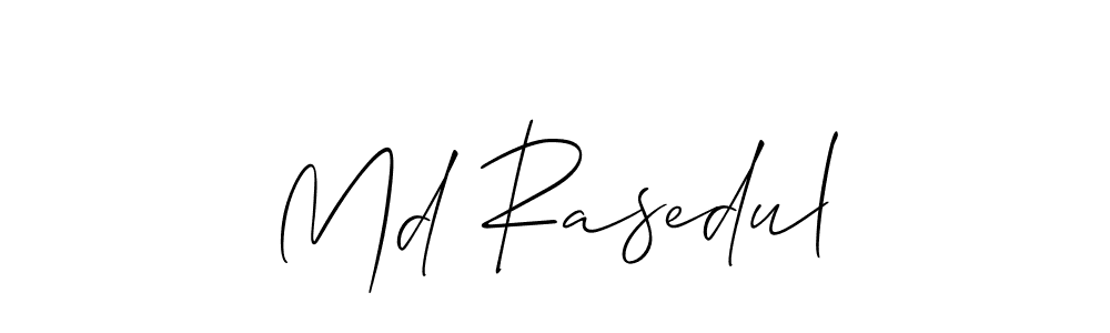 Make a short Md Rasedul signature style. Manage your documents anywhere anytime using Allison_Script. Create and add eSignatures, submit forms, share and send files easily. Md Rasedul signature style 2 images and pictures png
