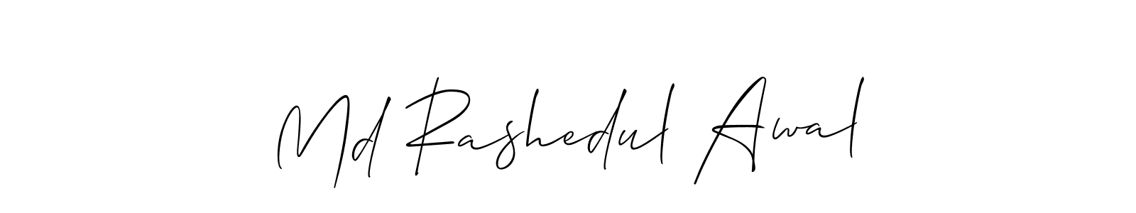if you are searching for the best signature style for your name Md Rashedul Awal. so please give up your signature search. here we have designed multiple signature styles  using Allison_Script. Md Rashedul Awal signature style 2 images and pictures png