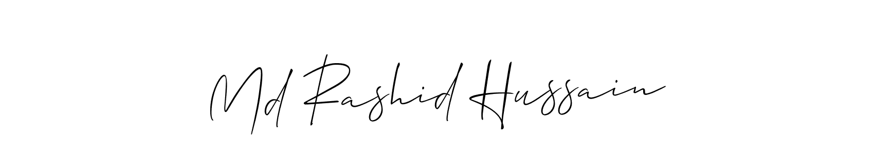 How to make Md Rashid Hussain signature? Allison_Script is a professional autograph style. Create handwritten signature for Md Rashid Hussain name. Md Rashid Hussain signature style 2 images and pictures png