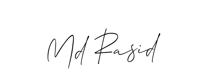 Use a signature maker to create a handwritten signature online. With this signature software, you can design (Allison_Script) your own signature for name Md Rasid. Md Rasid signature style 2 images and pictures png