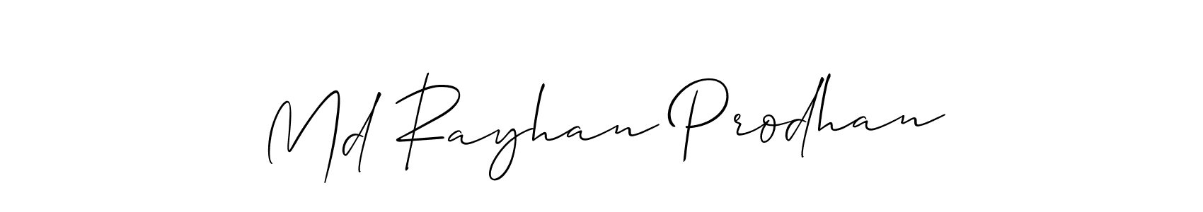 Md Rayhan Prodhan stylish signature style. Best Handwritten Sign (Allison_Script) for my name. Handwritten Signature Collection Ideas for my name Md Rayhan Prodhan. Md Rayhan Prodhan signature style 2 images and pictures png