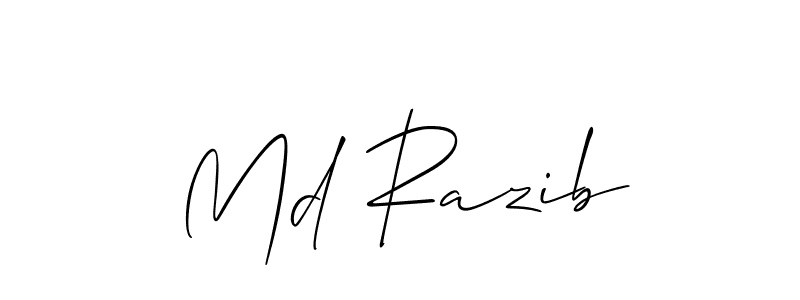 Also You can easily find your signature by using the search form. We will create Md Razib name handwritten signature images for you free of cost using Allison_Script sign style. Md Razib signature style 2 images and pictures png