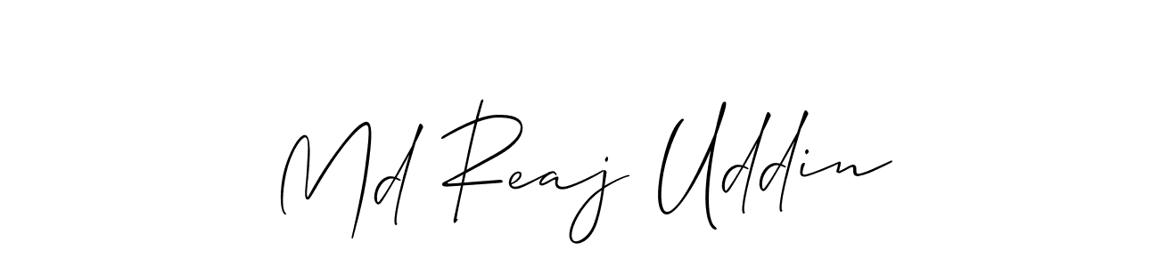 Make a short Md Reaj Uddin signature style. Manage your documents anywhere anytime using Allison_Script. Create and add eSignatures, submit forms, share and send files easily. Md Reaj Uddin signature style 2 images and pictures png