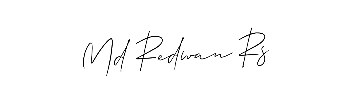 Also You can easily find your signature by using the search form. We will create Md Redwan Rs name handwritten signature images for you free of cost using Allison_Script sign style. Md Redwan Rs signature style 2 images and pictures png