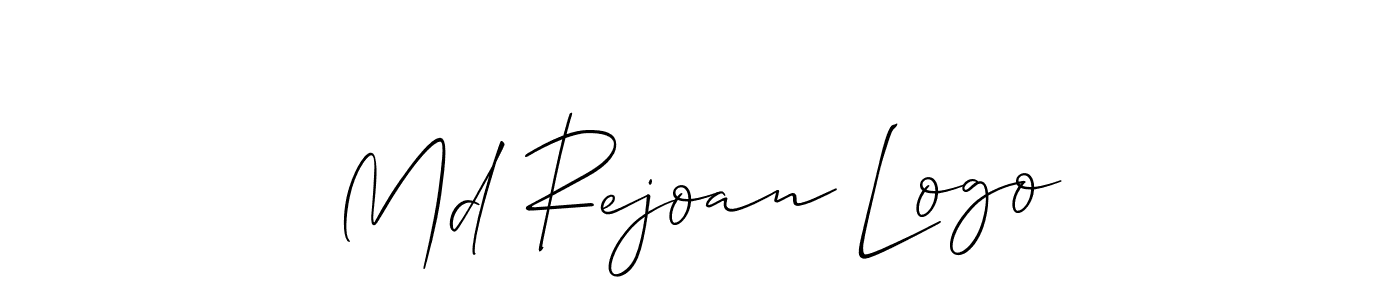 How to make Md Rejoan Logo signature? Allison_Script is a professional autograph style. Create handwritten signature for Md Rejoan Logo name. Md Rejoan Logo signature style 2 images and pictures png