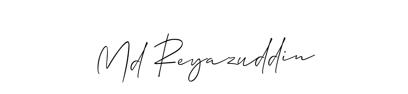 It looks lik you need a new signature style for name Md Reyazuddin. Design unique handwritten (Allison_Script) signature with our free signature maker in just a few clicks. Md Reyazuddin signature style 2 images and pictures png