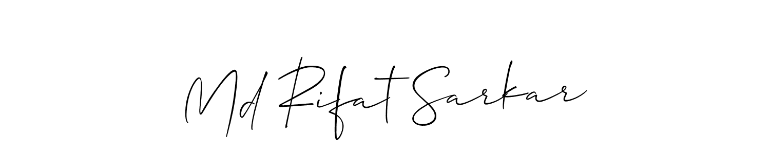 Md Rifat Sarkar stylish signature style. Best Handwritten Sign (Allison_Script) for my name. Handwritten Signature Collection Ideas for my name Md Rifat Sarkar. Md Rifat Sarkar signature style 2 images and pictures png