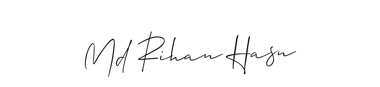 It looks lik you need a new signature style for name Md Rihan Hasn. Design unique handwritten (Allison_Script) signature with our free signature maker in just a few clicks. Md Rihan Hasn signature style 2 images and pictures png