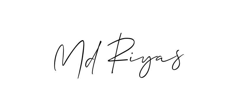 How to Draw Md Riyas signature style? Allison_Script is a latest design signature styles for name Md Riyas. Md Riyas signature style 2 images and pictures png