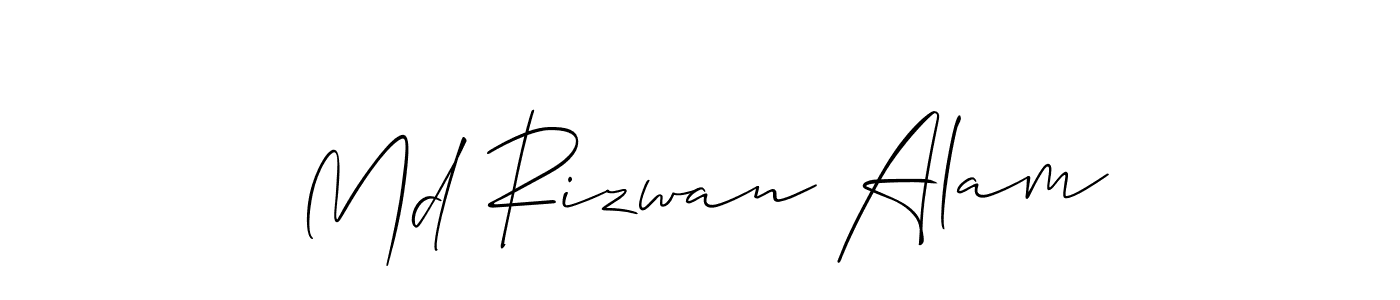 This is the best signature style for the Md Rizwan Alam name. Also you like these signature font (Allison_Script). Mix name signature. Md Rizwan Alam signature style 2 images and pictures png