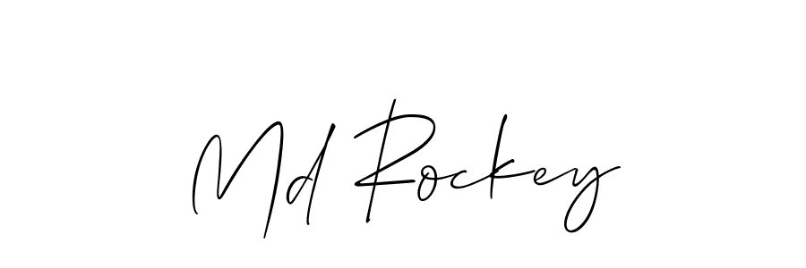 You should practise on your own different ways (Allison_Script) to write your name (Md Rockey) in signature. don't let someone else do it for you. Md Rockey signature style 2 images and pictures png