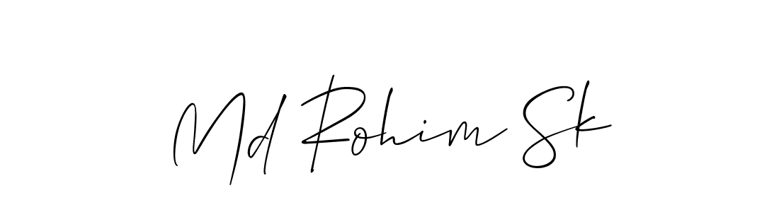 It looks lik you need a new signature style for name Md Rohim Sk. Design unique handwritten (Allison_Script) signature with our free signature maker in just a few clicks. Md Rohim Sk signature style 2 images and pictures png
