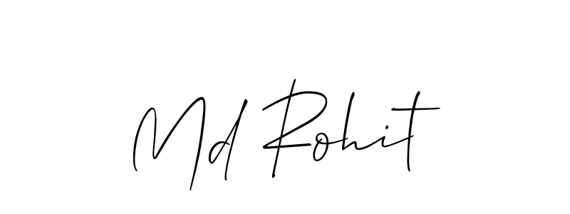 It looks lik you need a new signature style for name Md Rohit. Design unique handwritten (Allison_Script) signature with our free signature maker in just a few clicks. Md Rohit signature style 2 images and pictures png