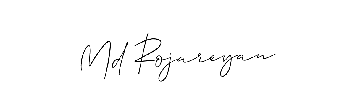 Similarly Allison_Script is the best handwritten signature design. Signature creator online .You can use it as an online autograph creator for name Md Rojareyan. Md Rojareyan signature style 2 images and pictures png