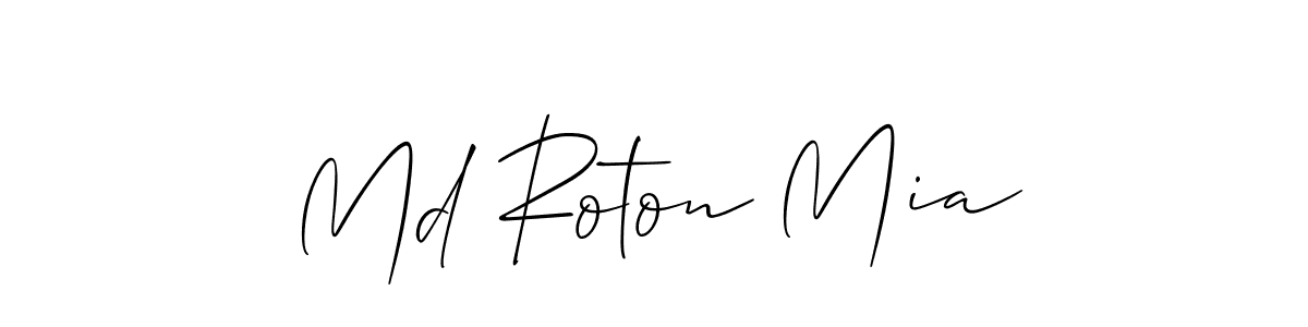 Also we have Md Roton Mia name is the best signature style. Create professional handwritten signature collection using Allison_Script autograph style. Md Roton Mia signature style 2 images and pictures png