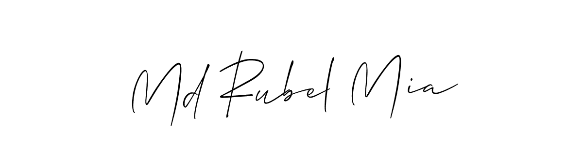 How to Draw Md Rubel Mia signature style? Allison_Script is a latest design signature styles for name Md Rubel Mia. Md Rubel Mia signature style 2 images and pictures png