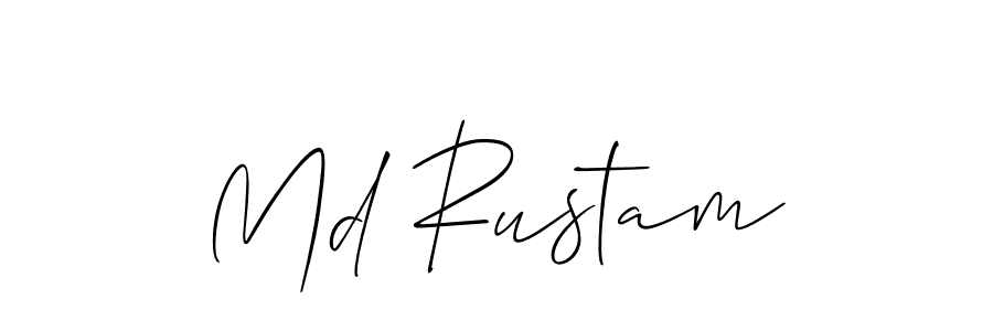 Also we have Md Rustam name is the best signature style. Create professional handwritten signature collection using Allison_Script autograph style. Md Rustam signature style 2 images and pictures png