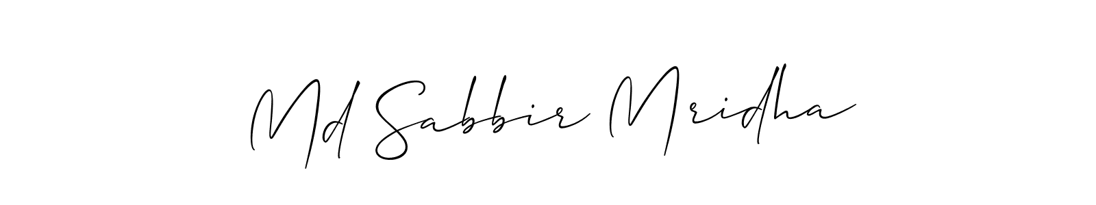 See photos of Md Sabbir Mridha official signature by Spectra . Check more albums & portfolios. Read reviews & check more about Allison_Script font. Md Sabbir Mridha signature style 2 images and pictures png