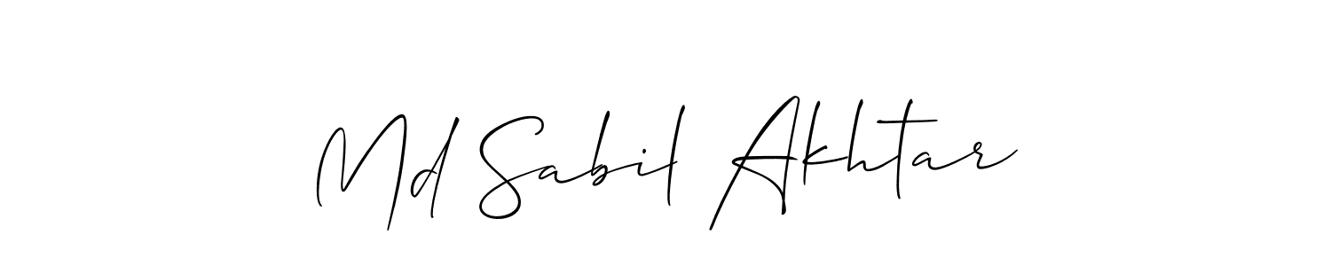 Make a beautiful signature design for name Md Sabil Akhtar. Use this online signature maker to create a handwritten signature for free. Md Sabil Akhtar signature style 2 images and pictures png