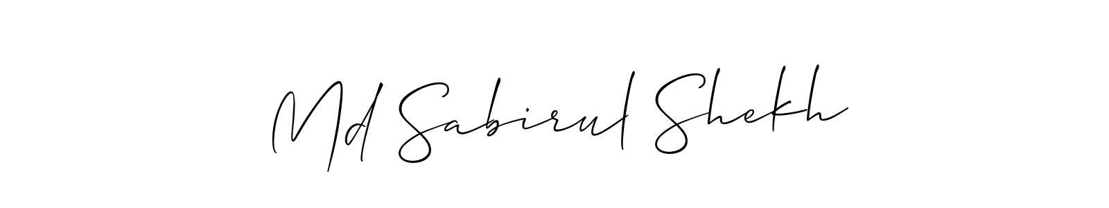 How to Draw Md Sabirul Shekh signature style? Allison_Script is a latest design signature styles for name Md Sabirul Shekh. Md Sabirul Shekh signature style 2 images and pictures png