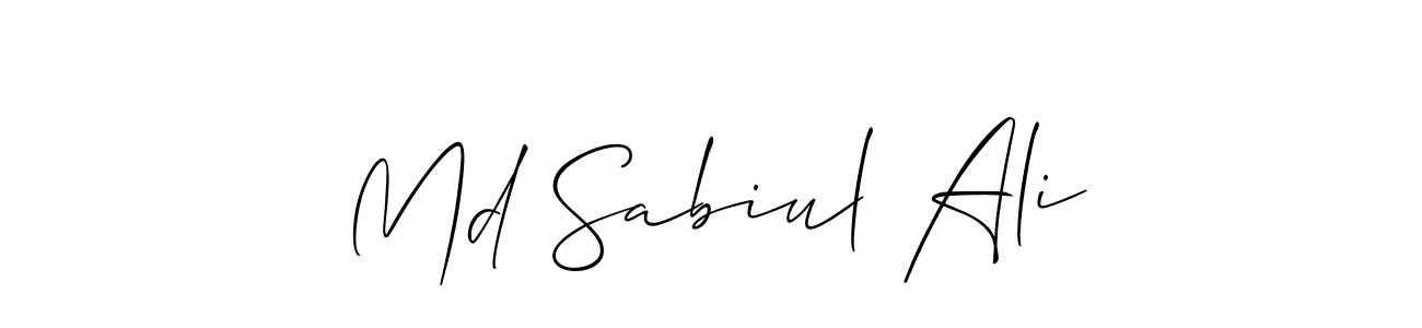 Also You can easily find your signature by using the search form. We will create Md Sabiul Ali name handwritten signature images for you free of cost using Allison_Script sign style. Md Sabiul Ali signature style 2 images and pictures png