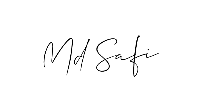 Make a short Md Safi signature style. Manage your documents anywhere anytime using Allison_Script. Create and add eSignatures, submit forms, share and send files easily. Md Safi signature style 2 images and pictures png