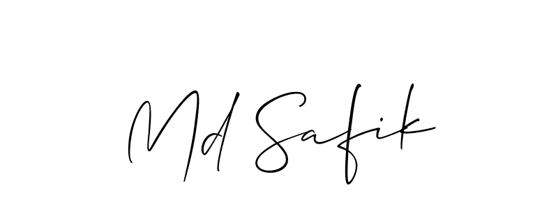 You should practise on your own different ways (Allison_Script) to write your name (Md Safik) in signature. don't let someone else do it for you. Md Safik signature style 2 images and pictures png
