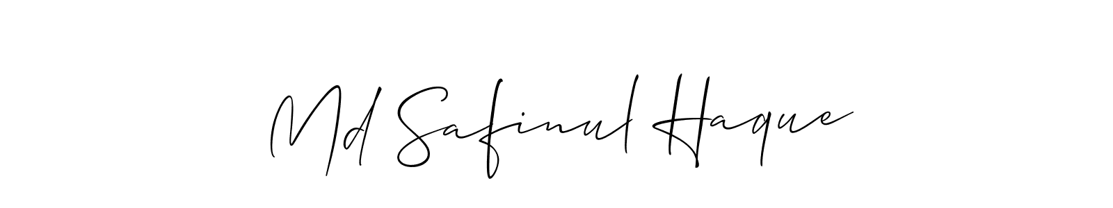 Create a beautiful signature design for name Md Safinul Haque. With this signature (Allison_Script) fonts, you can make a handwritten signature for free. Md Safinul Haque signature style 2 images and pictures png