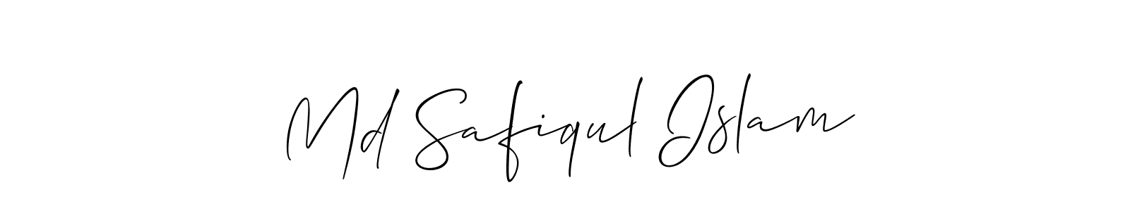 This is the best signature style for the Md Safiqul Islam name. Also you like these signature font (Allison_Script). Mix name signature. Md Safiqul Islam signature style 2 images and pictures png