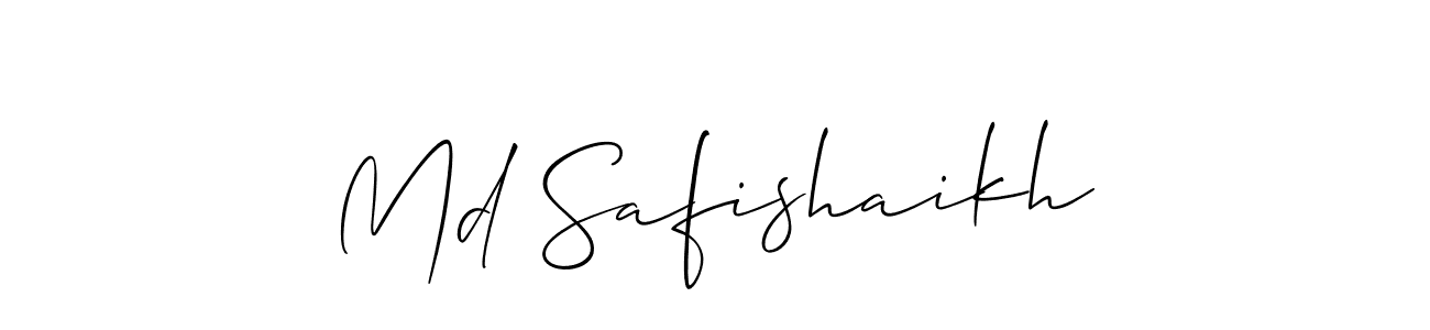 Also we have Md Safishaikh name is the best signature style. Create professional handwritten signature collection using Allison_Script autograph style. Md Safishaikh signature style 2 images and pictures png