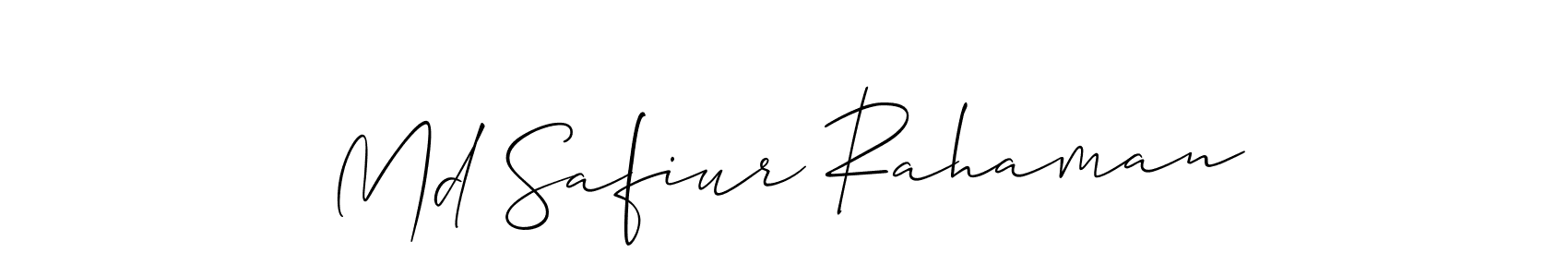 Also You can easily find your signature by using the search form. We will create Md Safiur Rahaman name handwritten signature images for you free of cost using Allison_Script sign style. Md Safiur Rahaman signature style 2 images and pictures png