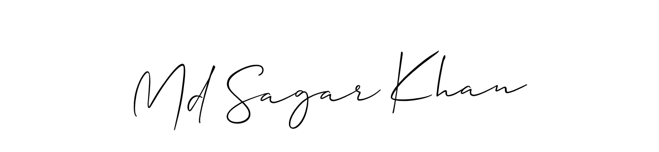 This is the best signature style for the Md Sagar Khan name. Also you like these signature font (Allison_Script). Mix name signature. Md Sagar Khan signature style 2 images and pictures png