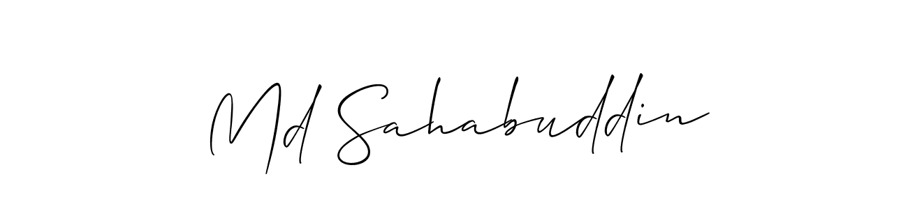 Make a beautiful signature design for name Md Sahabuddin. With this signature (Allison_Script) style, you can create a handwritten signature for free. Md Sahabuddin signature style 2 images and pictures png