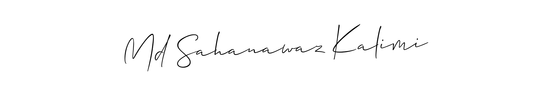 Also we have Md Sahanawaz Kalimi name is the best signature style. Create professional handwritten signature collection using Allison_Script autograph style. Md Sahanawaz Kalimi signature style 2 images and pictures png