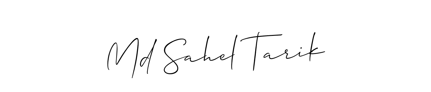 See photos of Md Sahel Tarik official signature by Spectra . Check more albums & portfolios. Read reviews & check more about Allison_Script font. Md Sahel Tarik signature style 2 images and pictures png