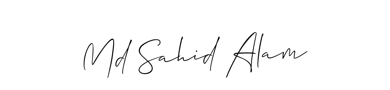 It looks lik you need a new signature style for name Md Sahid Alam. Design unique handwritten (Allison_Script) signature with our free signature maker in just a few clicks. Md Sahid Alam signature style 2 images and pictures png