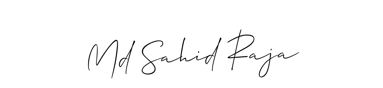 It looks lik you need a new signature style for name Md Sahid Raja. Design unique handwritten (Allison_Script) signature with our free signature maker in just a few clicks. Md Sahid Raja signature style 2 images and pictures png