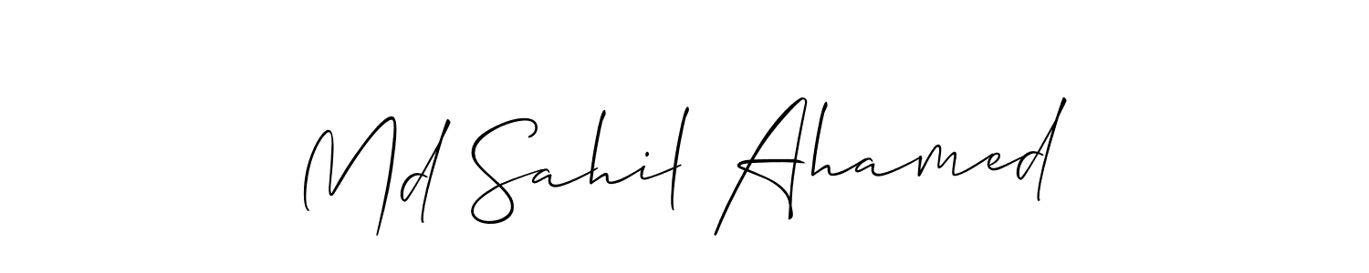 if you are searching for the best signature style for your name Md Sahil Ahamed. so please give up your signature search. here we have designed multiple signature styles  using Allison_Script. Md Sahil Ahamed signature style 2 images and pictures png