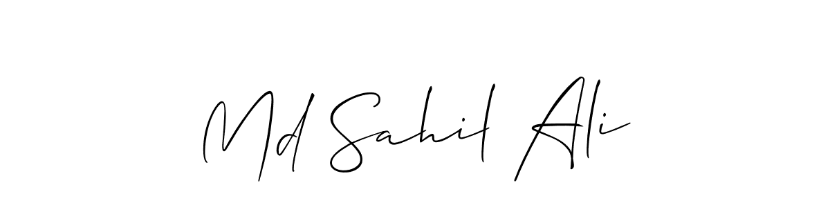 Best and Professional Signature Style for Md Sahil Ali. Allison_Script Best Signature Style Collection. Md Sahil Ali signature style 2 images and pictures png